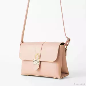 Fold Lock bag peach, Shoulder Bags - Trademart.pk