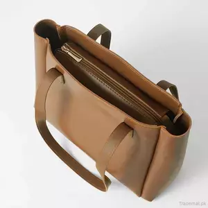 Wide bag Brown, Shoulder Bags - Trademart.pk