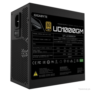 UD1000GM Gigabyte 1000W 80 Plus Gold Fully Modular Power Supply, AC - AC Power Supply - Trademart.pk