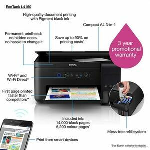 Epson L4150 Wi-Fi All-in-One Ink Tank Printer, Printer - Trademart.pk