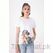 West Line Women White Cotton Graphic Tee, Women T-Shirts - Trademart.pk
