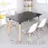 Modern Dining Room Furniture Wooden Density Board Top Dinner Table Metal Leg Dining Table Set, Dining Tables - Trademart.pk