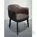 Modern Plywood Shell Aluminum Frame Dining Chair with Armrest, Dining Chairs - Trademart.pk
