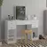 Fashionable White Dressing Vanity Set Dressing Table Makeup Table with Mirror Drawer, Dresser - Dressing Table - Trademart.pk