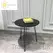 Round Dining Table Design Industrial Metal Base Wooden Top Kitchen Dining Table, Dining Tables - Trademart.pk