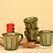 Japanese Rustic Coffee/Tea Mugs - Light Green, Mugs - Trademart.pk
