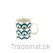 Blue And Grey Waves Pattern Coffee Mug, Mugs - Trademart.pk