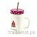 Polka Dots Lid With Steel Straw Smoothie Mug, Mugs - Trademart.pk
