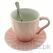 Tea Pink Cup And Saucer For Coffee | Tea, Mugs - Trademart.pk