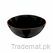 Calisto Black Glazed Terracotta Salad Bowl, Serving Bowls - Trademart.pk