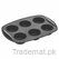 6 Cup Black Silicone Muffin Mould, Dessert Moulds - Trademart.pk