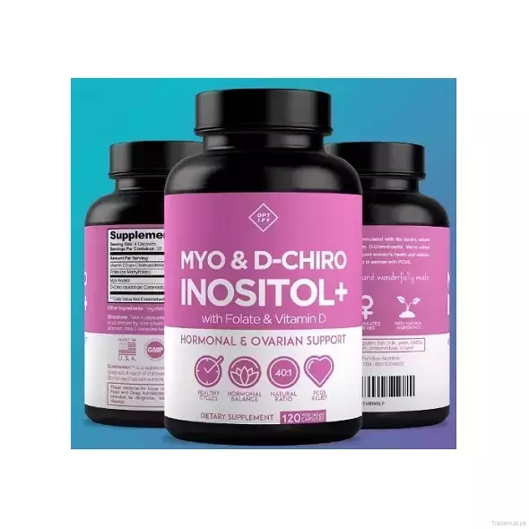 Myo and D-Chiro Inositol Supplement for Women - 120 capsules, Oral Health Care - Trademart.pk