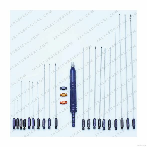 Liposuction Cannulas Set of 24 Pcs With Luer Lock Handle Full Plastic Surgery of Body Fat Reshaping Byron, Cannulae - Trademart.pk
