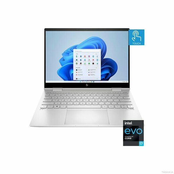 HP Envy x360 13 13M-BF0013DX 2-in-1 Touchscreen Laptop - Intel Core i7-1250U - 8GB - 512GB SSD - Intel Graphics - Backlit KB - Windows 11 - 13.3" WUXGA IPS Touchscreen Display - Natural Silver, Computer & Laptop - Trademart.pk