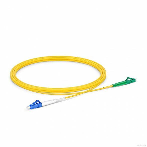 2m (7ft) LC UPC to LC APC Simplex OS2 Single Mode PVC (OFNR) 2.0mm Fiber Optic Patch Cable #12336, Fiber Patch Cord - Trademart.pk