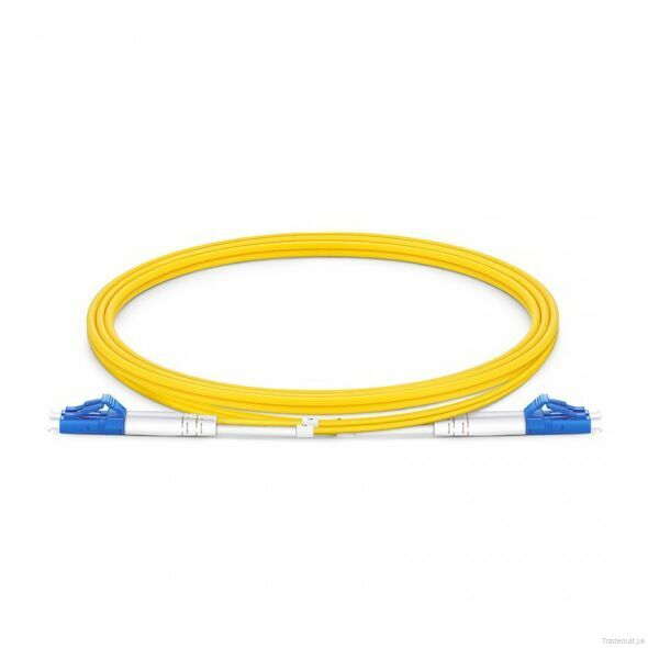1m (3ft) LC UPC to LC UPC Duplex OS2 Single Mode PVC (OFNR) 2.0mm Fiber Optic Patch Cable #40191, Fiber Patch Cord - Trademart.pk
