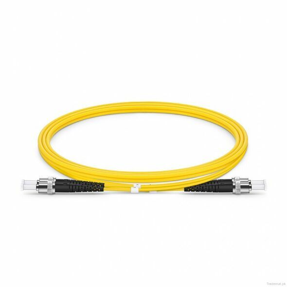 1m (3ft) ST UPC to ST UPC Duplex OS2 Single Mode PVC (OFNR) 2.0mm Fiber Optic Patch Cable #40423, Fiber Patch Cord - Trademart.pk
