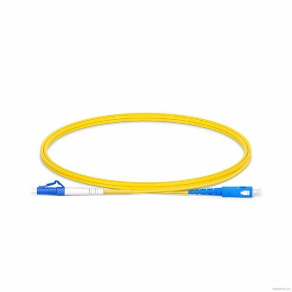 1m (3ft) LC UPC to SC UPC Simplex OS2 Single Mode PVC (OFNR) 2.0mm Fiber Optic Patch Cable #40459, Fiber Patch Cord - Trademart.pk