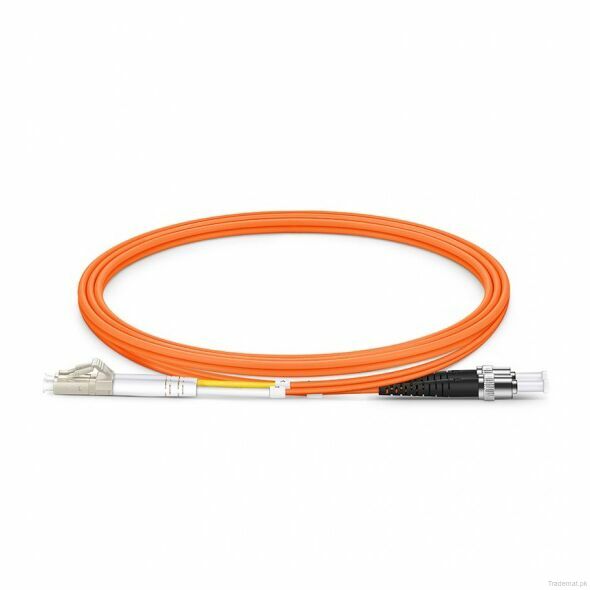 1m (3ft) LC UPC to ST UPC Duplex OM1 Multimode PVC (OFNR) 2.0mm Fiber Optic Patch Cable #43466, Fiber Patch Cord - Trademart.pk