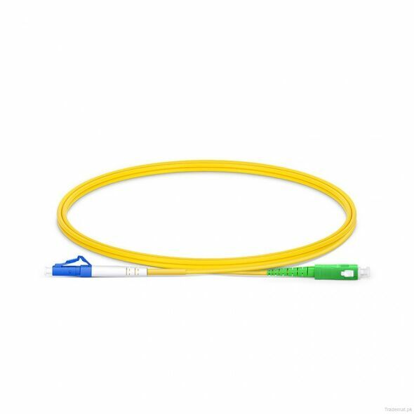 1m (3ft) LC UPC to SC APC Simplex OS2 Single Mode PVC (OFNR) 2.0mm Fiber Optic Patch Cable #62913, Fiber Patch Cord - Trademart.pk