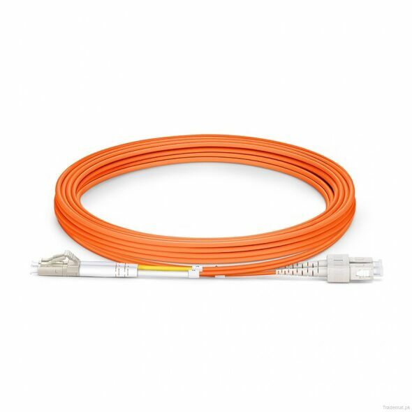 3m (10ft) LC UPC to SC UPC Duplex 3.0mm PVC (OFNR) OM1 Multimode Fiber Optic Patch Cable #68831, Fiber Patch Cord - Trademart.pk