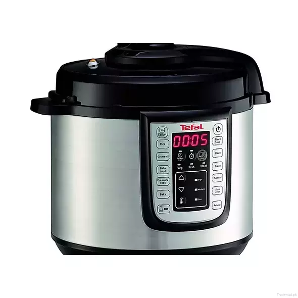Tefal CY505E40 All-in-One CY505E40 Electric Pressure/Multi Cooker, Black/Steel, Cookers - Trademart.pk