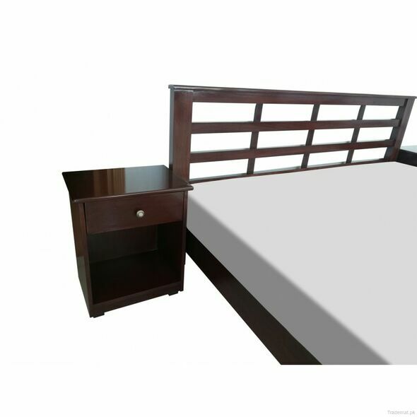 KING SIZE DOUBLE BED PURE WOOD ( HD-BD-008-BROWN), Double Bed - Trademart.pk