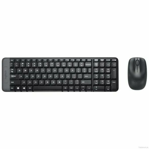 Logitech Mk220 Wireless Keyboard And Mouse Combo Black, Keyboards - Trademart.pk