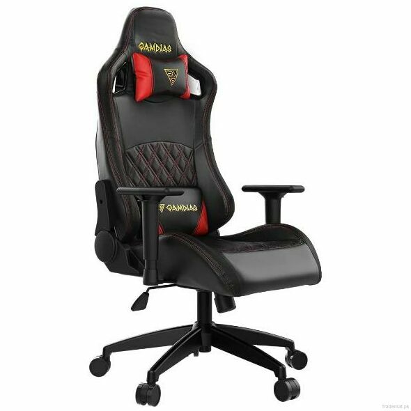 GAMDIAS Aphrodite EF1 Black/Red Gaming Chair, High Back Headrest and Lumbar with Ergonomic Racing Seat, Gaming Chairs - Trademart.pk
