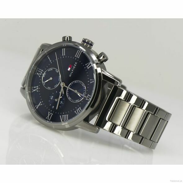 Tommy Hilfiger Men’s Quartz Stainless Steel Blue Dial 44mm Watch 1791456, Watches - Trademart.pk