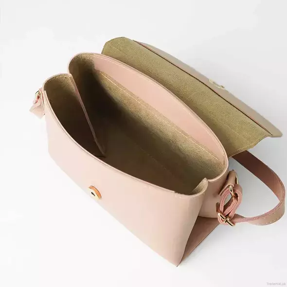 Fold Lock bag peach, Shoulder Bags - Trademart.pk