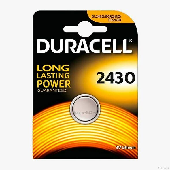 Duracell Button Cell CR2430 | 1 Pack, Lithium Battery - Trademart.pk