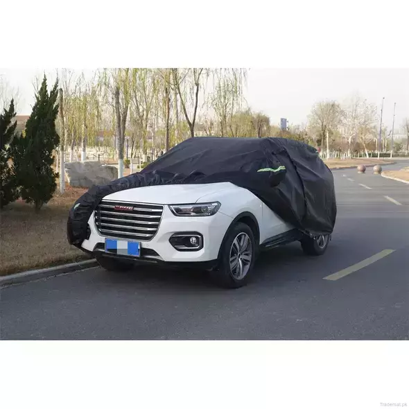 Three Layers Non-Woven Fabric Car Cover Waterproof All Weather, Car Top Cover - Trademart.pk