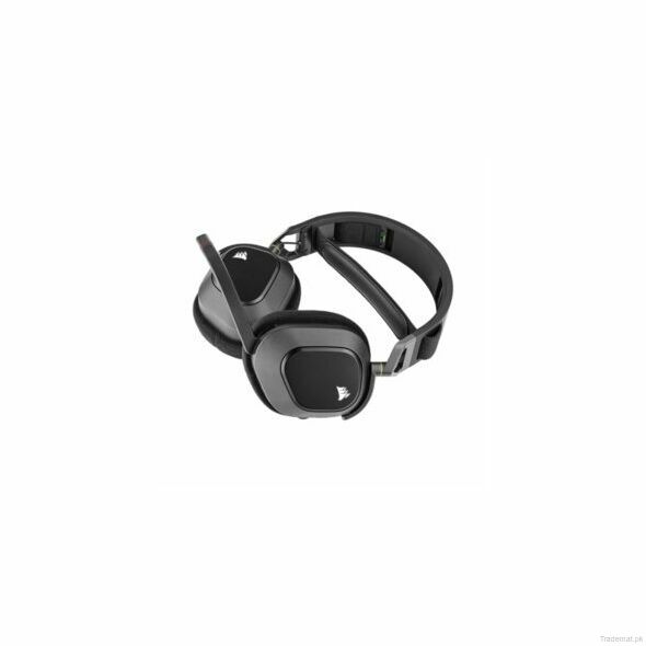 Corsair HS80 RGB Wireless Premium Gaming Headset — Carbon, Gaming Headsets - Trademart.pk