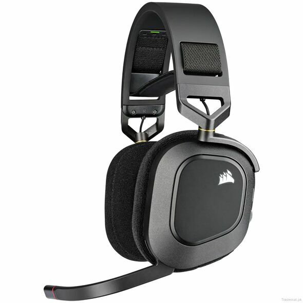 Corsair HS80 RGB Wireless Premium Gaming Headset — Carbon, Gaming Headsets - Trademart.pk
