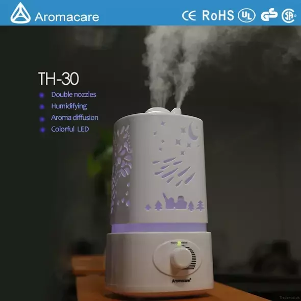 Aromacare Double Nozzle Big Capacity 1.7L Cool Mist Humidifying (TH-30), Humidifier - Trademart.pk