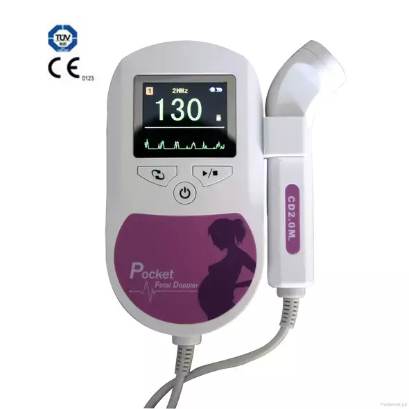 Digital Pocket Fetal Doppler Baby Monitor, Fetal Doppler - Trademart.pk