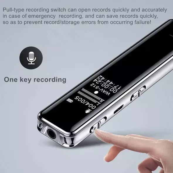 Jnn (Q22) Professional HD Mini Digital Voice Recorder Portable Long Distance Audio Sound Recording MP3, Voice Recorder - Trademart.pk
