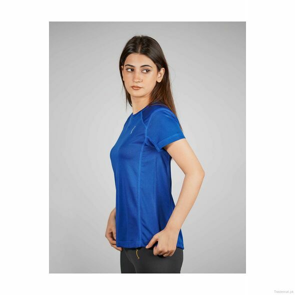 Impact Short Sleeve Tee Women Blue, Women T-Shirts - Trademart.pk