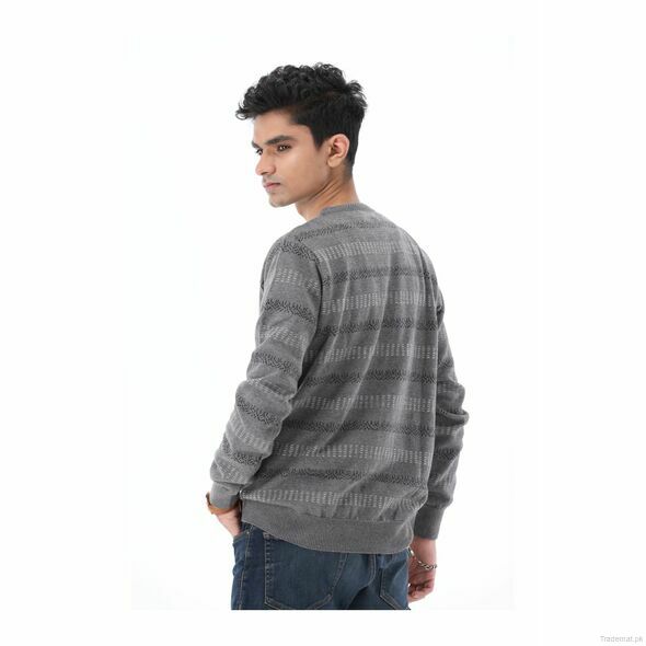 Men Level Grey Sweater, Men Sweaters - Trademart.pk