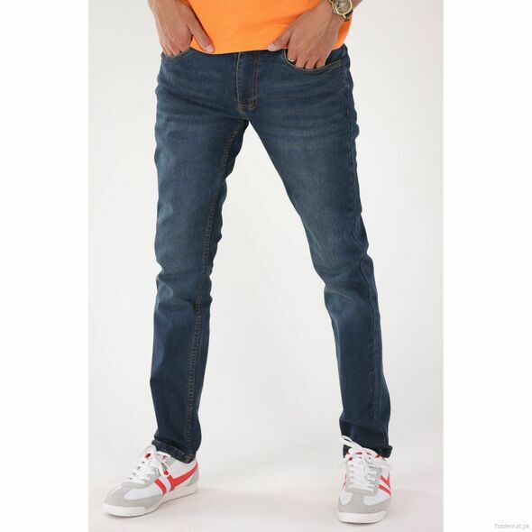 The Denim Devision Men Blue Indigo Dye Jeans, Men Jeans - Trademart.pk