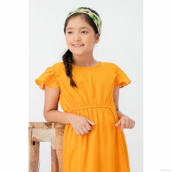 Yellow Bee Girls Yellow Dress, Girls Dresses - Trademart.pk