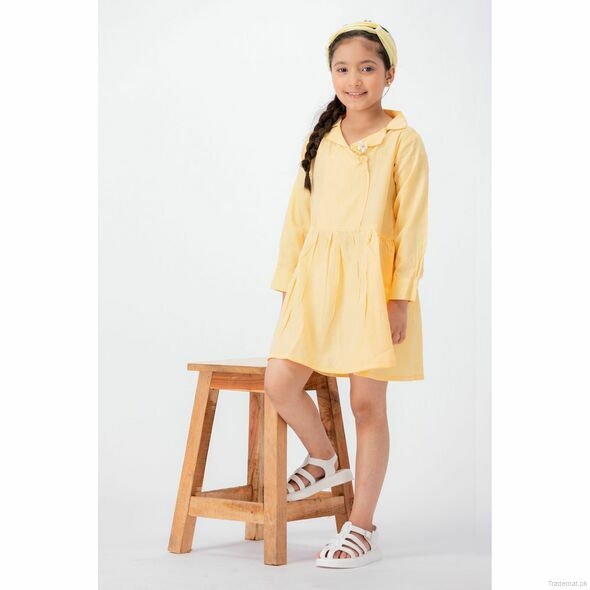 Yellow Bee Girls Yellow Dress, Girls Dresses - Trademart.pk