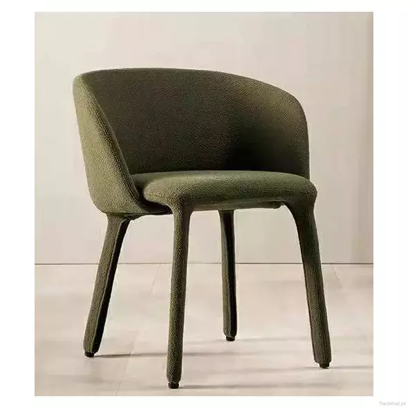 New Design Moulded Injection Foam Fabric Leather Soft Dining Chair, Dining Chairs - Trademart.pk