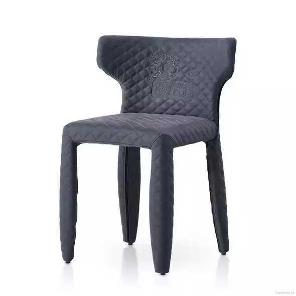 Luxury Moulded Foam Upscale Soft Leather Dining Chair with Logo, Dining Chairs - Trademart.pk