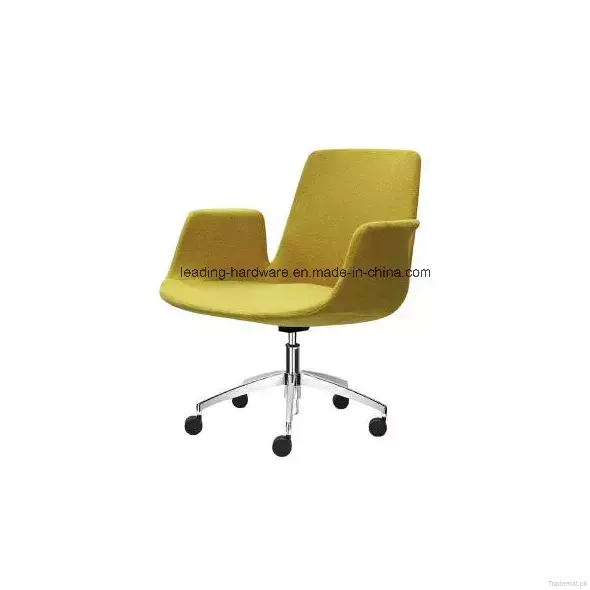 PP Plastic Shell Fabric Half Upholstery Nerd Armchair, Dining Chairs - Trademart.pk