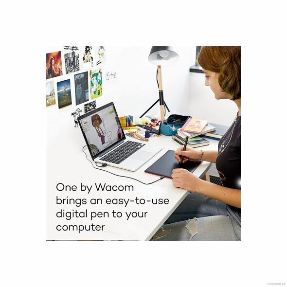 Wacom One CTL472 Graphic Tablet 8.3" x 5.7", Tablets - Trademart.pk