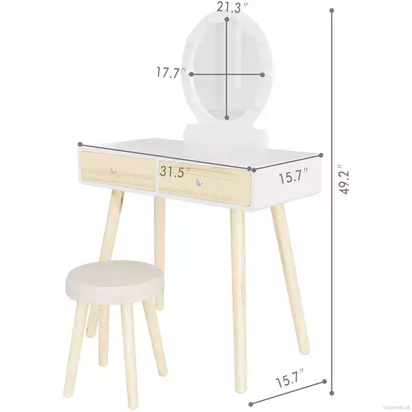 Nordic Style Bedroom Furniture Dressing Table Makeup Table, Dresser - Dressing Table - Trademart.pk