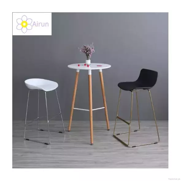 White Black 18mm MDF Surface with Plastic Legs Cafe Dining Room Furniture 4 or 6 Chairs Square Dining Table, Dining Tables - Trademart.pk