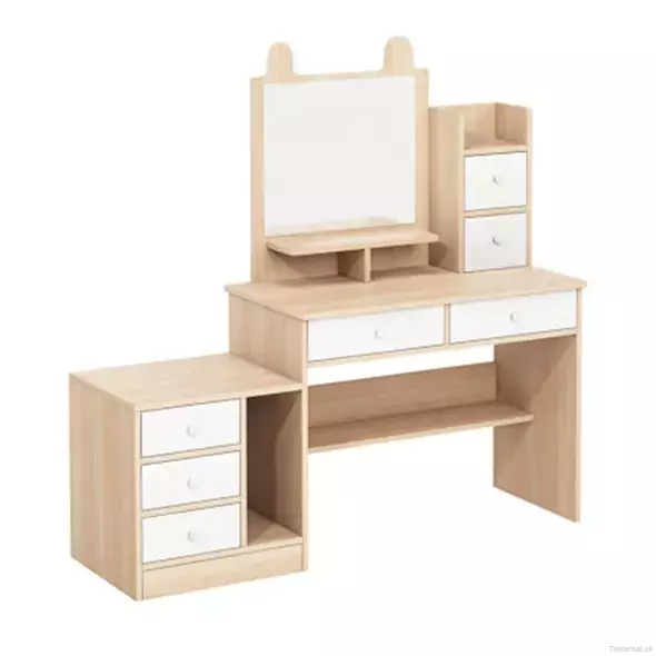 Wooden Makeup Set Table Dressing Table with Mirror and Drawer for Dresser Furniture, Dresser - Dressing Table - Trademart.pk